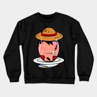 Lucky Egg Wannabe Gear 2 Version Straw Hat Boy Crewneck Sweatshirt